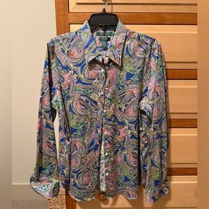 Lauren - Ralph Lauren Women’s Multicolor Paisley Shirt